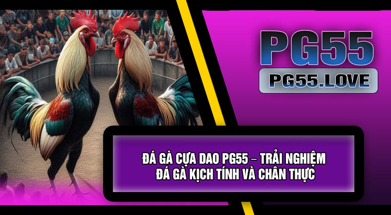 Đá Gà Cựa Dao PG55 – Trải Nghiệm Đá Gà Kịch Tính Và Chân Thực